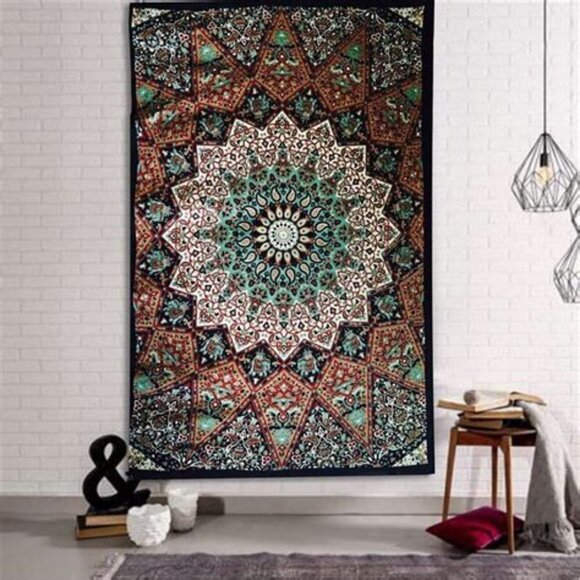 NWT Boho Indian Mandalla Wall Tapestry Bohemian Wall Hanging Wall Decor - Picture 9 of 16